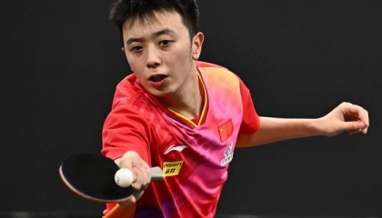 WTT中国澳门冠军赛：陈垣宇1-3不敌丹麦选手林德，无缘男单八强